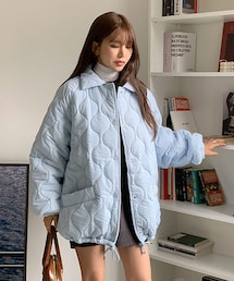 DHOLIC（ディーホリック）の「ボア裏地ストリングウェーブキルト