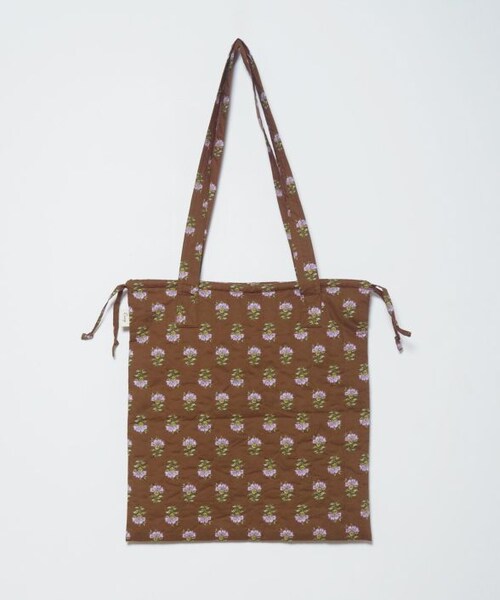 Crisp（クリスプ）の「フラワーキルティングトートバッグ[c3R3313]（トートバッグ・レディース・ブラウン/アイボリー/ピンク・FREE）」の5枚目の写真