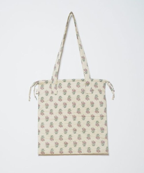 Crisp（クリスプ）の「フラワーキルティングトートバッグ[c3R3313]（トートバッグ・レディース・ブラウン/アイボリー/ピンク・FREE）」の4枚目の写真