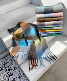 DHOLIC | フリンジチェックマフラー(マフラー)