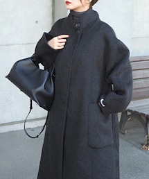 LAULEN（ローレン）の「stand neck collar coat（その他アウター