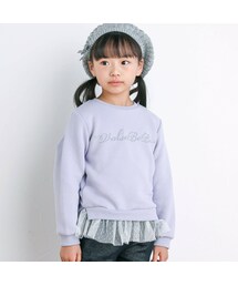 BeBe | チュールフリルロゴトレーナー(100~150cm)(スウェット)