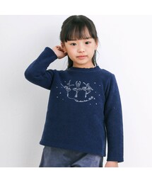 BeBe | ブークレーフリースバレリーナ刺しゅうトレーナー(90~150cm)(スウェット)
