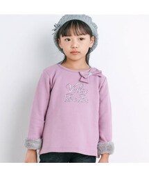 BeBe | ファーカフスリボントレーナー(80~150cm)(スウェット)