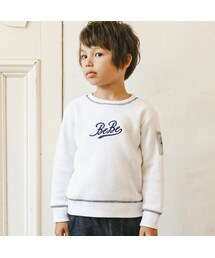 BeBe | ブークレーフリースロゴ刺しゅうトレーナー(90~150cm)(スウェット)