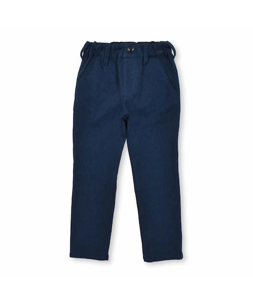 BeBe（ベベ）の「ウールライクストレッチロングパンツ(90~150cm)（その他パンツ・キッズ・ブラック/ブルー・110）」の2枚目の写真