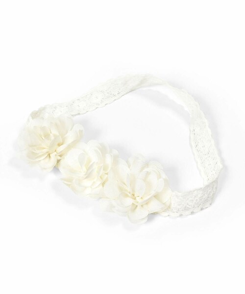 SLAP SLIP BABY（スラップスリップベビー）の「フワフワシフォンお花カチュームベビー(44~54cm)（その他ベビーウェア・キッズ・オレンジ/ホワイト/ピンク・ﾜﾝｻｲｽﾞ(44-54cm)）」の2枚目の写真