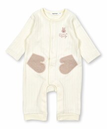 SLAP SLIP BABY | アニマルクマウサギパッチ刺しゅう付ロンパースベビー(60~80cm)(ロンパース)