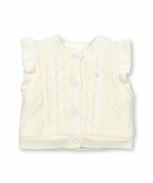 SLAP SLIP BABY | 裏ボアケーブルニットベスト(70~80cm)(その他ベビーウェア)
