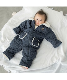 SLAP SLIP BABY | 【お揃い】裏ボア中わたキルト総柄バギーオール(70-80cm)(その他ベビーウェア)