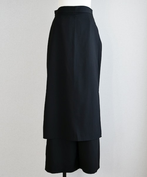 Marient(マリエント)の「サロンスカートPT(スラックス・レディース・グレー/ブラック・FREE)」の2枚目の写真