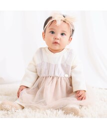 SLAP SLIP BABY | 【お揃い】ラメツイードドッキングワンピース+パンツ2点セットベビー(70~80cm)(その他ベビーウェア)