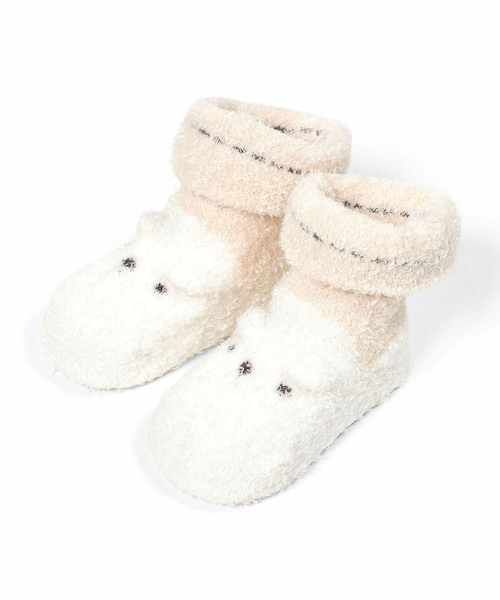 SLAP SLIP BABY（スラップスリップベビー）の「クマウサギペンギンブークレソックスベビー(9-12cm)（ベビーシューズ/ベビーソックス・キッズ・ピンク/ブルー/ベージュ・ﾜﾝｻｲｽﾞ(9-12cm)）」の2枚目の写真