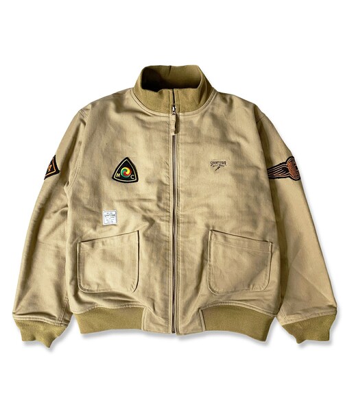 SEVENTY FOUR(セブンティーフォー)の「SEVENTY FOUR(セブンティーフォー) / TANKER JACKET(STF23FALL4)(タンカースジャケット)(ブルゾン・メンズ・ベージュ・L/XL)」の1枚目の写真