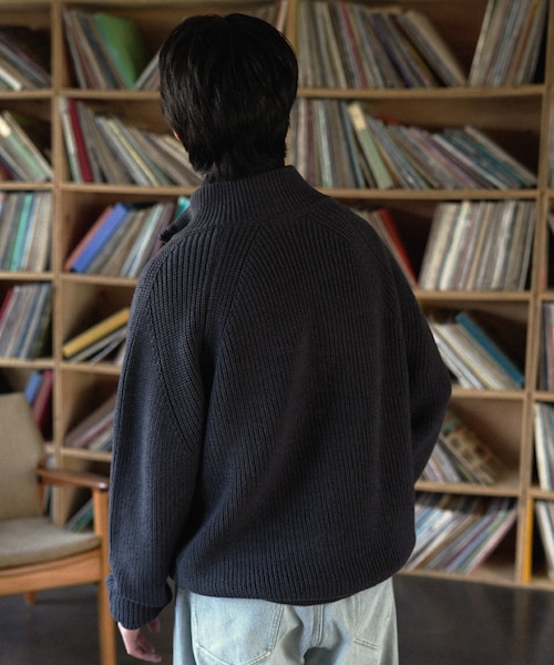 shiun（シウン）の「WOOL HALF ZIP KNIT（ニット/セーター）」 - WEAR
