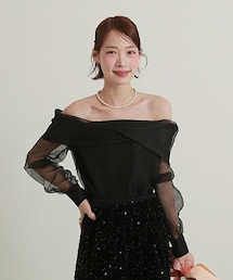 DHOLIC（ディーホリック）の「2WAYクロスシアーブラウス（シャツ/ブラウス）」