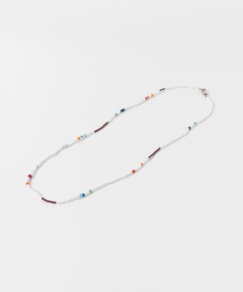 URBAN RESEARCH（アーバンリサーチ）の「FOLK/N　beads multi necklace（ネックレス・レディース・BEIGE2/WHITE/DARK GREY/LT.BEIGE/TURQUOISE1/GREEN2/TURQOISE2・-）」の9枚目の写真