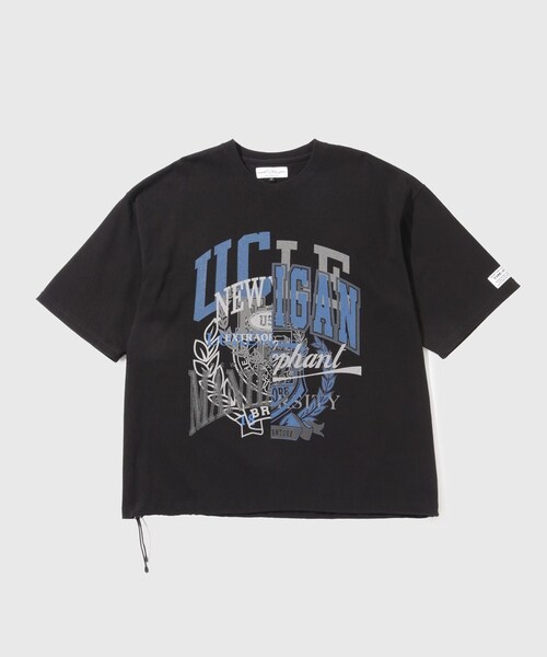 ADAM ET ROPE'(アダムエロペ)の「【elephant TRIBAL fabrics/エレファントトライバルファブリクス】Graphic Fat T-SH(Tシャツ/カットソー・メンズ・ブラック・F)」の2枚目の写真