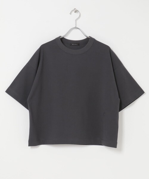 EKAL（エカル）の「『UR TECH ひやサラクール』ロゴ刺繍 Tシャツ（Tシャツ/カットソー・レディース・ホワイト/チャコール/イエロ-・One）」の19枚目の写真