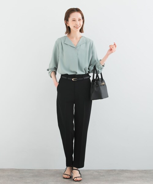 URBAN RESEARCH ROSSO（アーバンリサーチロッソ）の「ストレッチツイルスティックパンツ（その他パンツ・レディース・BLACK/WHITE・34/36/38）」の22枚目の写真