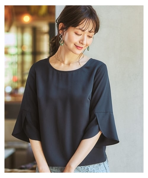 美品☆ネストローブラッフルカラーブラウス 楽天市場】ブラウス レディース トップス 長袖 小花柄 シャツ