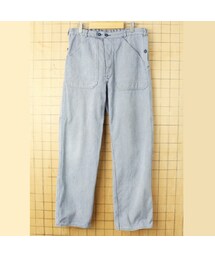 の「ビッグサイズ 60s 70s ドイツ ヘリンボーン コットンツイル