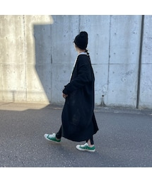 ロングニットカーディガン(ブラック)