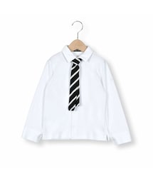 BeBe | ニットタイ付きスムースシャツ(90~130cm)(シャツ/ブラウス)