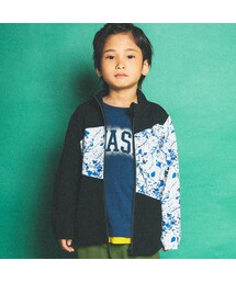 WASK（ワスク）の「ペンキ柄切り替えジャケットブークレジャージー(100~160cm)（ジャージ・キッズ）」