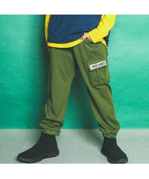 WASK | 刺しゅうポケット2WAYトリコットペインターパンツ(100~160cm)(カーゴパンツ)