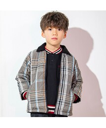 WASK（ワスク）の「無地＋チェックリバーシブルTR起毛ジャケット(100~160cm)（ブルゾン・キッズ）」