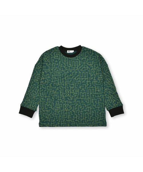 WASK（ワスク）の「ラビリンスプリントトレーナー(100~160cm)（スウェット・キッズ・ブルー/グリーン・110）」の2枚目の写真