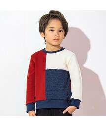 WASK | 配色切り替えジャージーダブルフェイストレーナー(100~160cm)(スウェット)