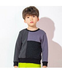 WASK | 配色切り替えジャージーダブルフェイストレーナー(100~160cm)(スウェット)