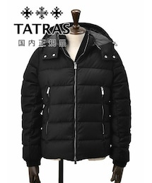 TATRAS ATELIER TANARO ヘリンボーン ツイード ダウンコート TATRAS タトラス ダウンジャケット ANTOLDO アントルド