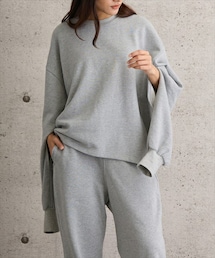 L.H.P | ラウンドテイル裏毛クルーネックスウェット(スウェット)