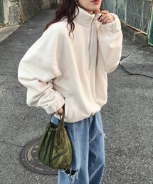 L.H.P | フリースハーフジッププルオーバー(その他トップス)