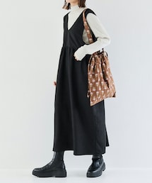 Crisp | Vネックジャンパースカート[c2R3350](ジャンパースカート)