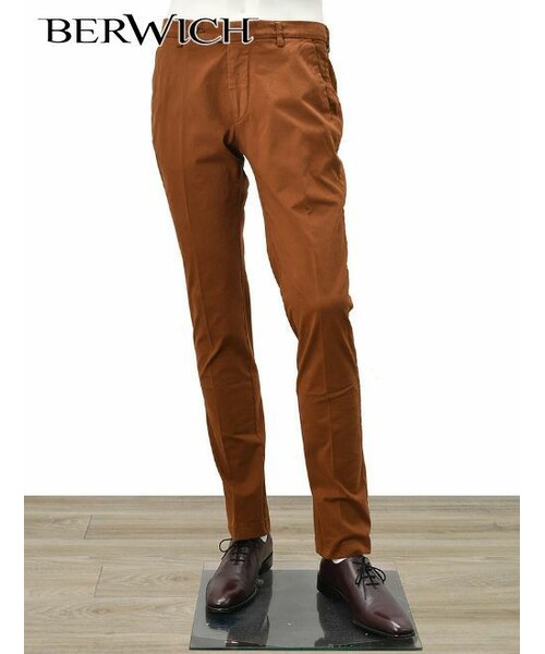 【極美品】ベルウィッチ　BERWICH　sake2p　スラックス チノパンツ 極美品】ベルウィッチ BERWICH sake2p スラックス チノパンツ
