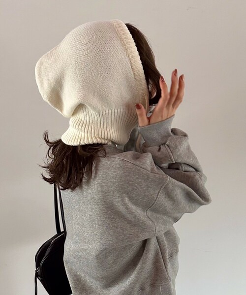 KOWGA バラクラバ ニットベスト t a r o s u（タロス）の「knit balaclava/ニットバラクラバ（ネック