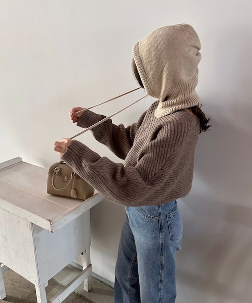 t a r o s u（タロス）の「knit balaclava/ニットバラクラバ（ネック