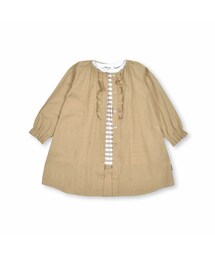 ドビーストライプワンピース&AラインTシャツセット(80~130cm)