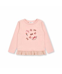 Noeil aime BeBe | 天竺フリルレーススイーツTシャツ(80~130cm)(Tシャツ/カットソー)