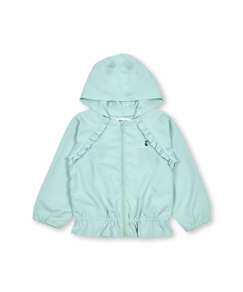Noeil aime BeBe(ノイユエイムベベ)の「【撥水加工】タフタラグランバルーンジャケット(90~130cm)(ナイロンジャケット・キッズ・グリーン/ピンク・110)」の1枚目の写真