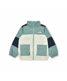 Noeil aime BeBe | 【撥水加工】タフタ切り替え配色ジャケット(90~130cm)(ナイロンジャケット)