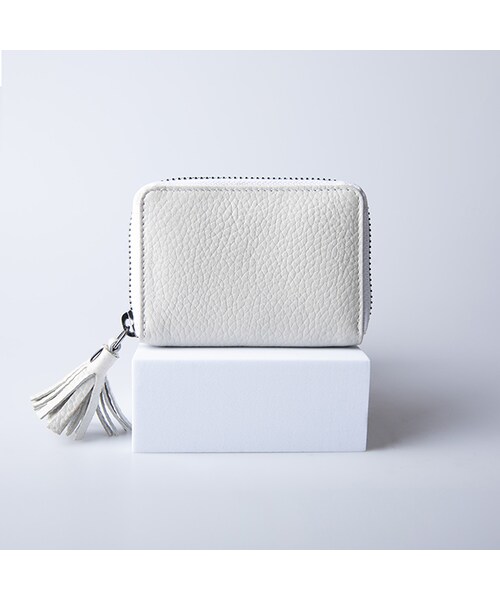 Hallelujah（ハレルヤ）の「コインケース 仕分け ラウンドファスナー MARLE（財布・レディース・Greige/Black/White・幅10.0cm / 高さ7.3cm / 厚み2.0cm）」の2枚目の写真