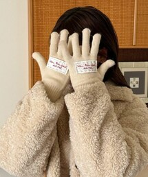 DHOLIC | *スマホ対応*パッチニット手袋・p288143(手袋)