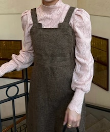 DHOLIC（ディーホリック）の「起毛パフスリーブレースブラウス・t288150（シャツ/ブラウス）」