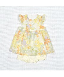 fillot de bebe reduction | シフォンフラワーワンピース&ブルマセット(70~90cm)(アンサンブル)