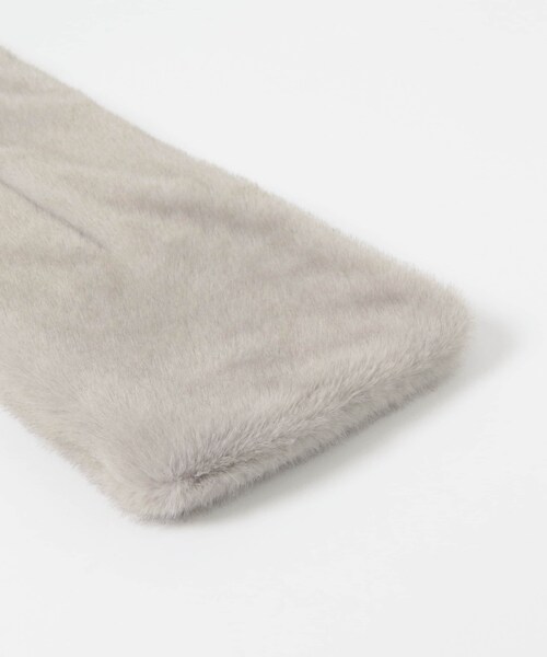 URBAN RESEARCH ROSSO（アーバンリサーチロッソ）の「THINK FUR　Mink Like Fur Tippet（マフラー・レディース・Ivory/Light Gray/Brown・Free）」の8枚目の写真
